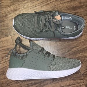 Olive green sneakers